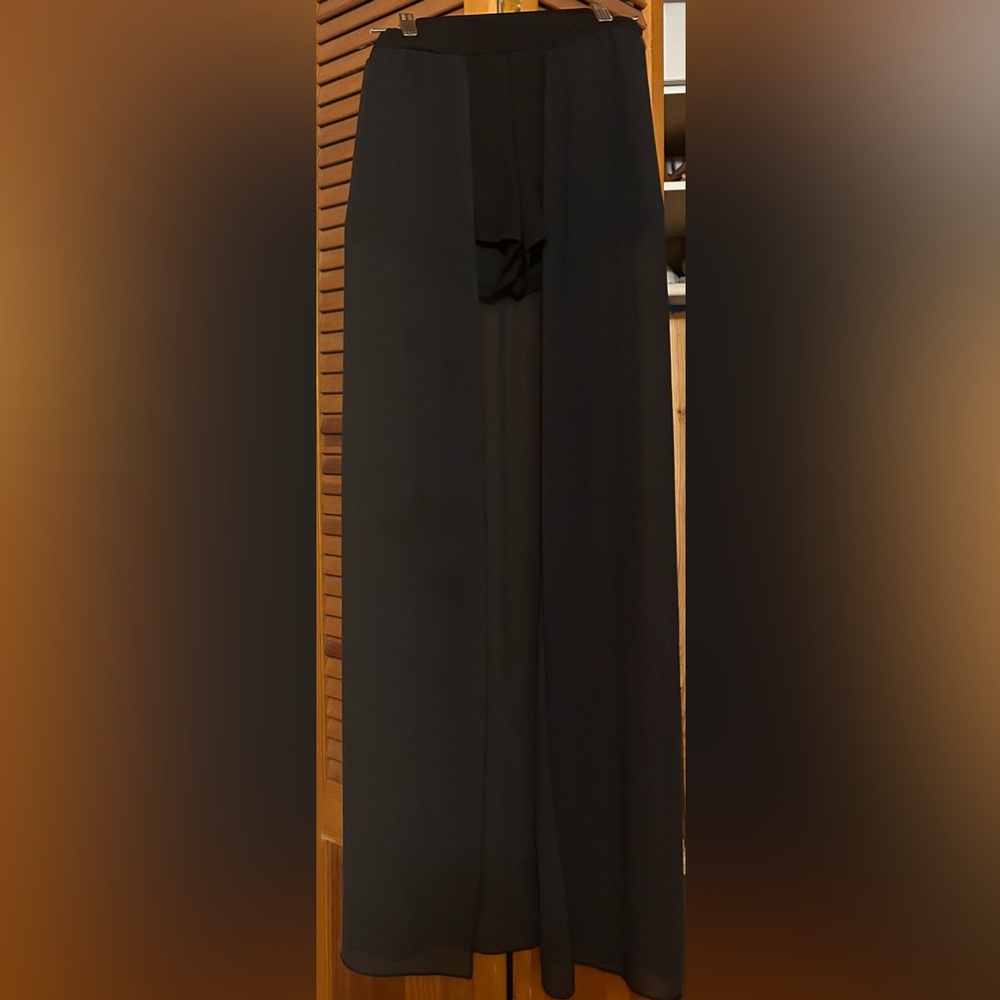 Black long skort